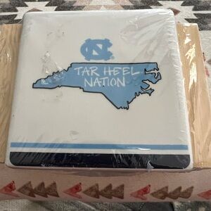 Set of new UNC tarheel coasters